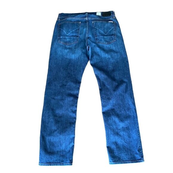 Hudson Wilde Relaxed Straight Jeans 34 Davi - Picture 3 of 9